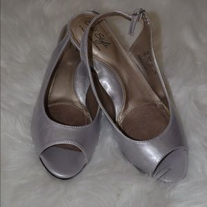 Silver heels